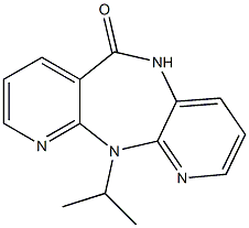 5,11-Dihydro-11-isopropyl-6H-dipyrido[3,2-b:2',3'-e][1,4]diazepin-6-one Struktur