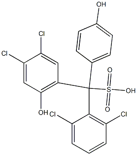 (2,6-Dichlorophenyl)(3,4-dichloro-6-hydroxyphenyl)(4-hydroxyphenyl)methanesulfonic acid