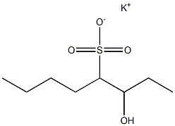 3-Hydroxyoctane-4-sulfonic acid potassium salt Struktur