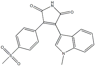 3-(1-Methyl-1H-indol-3-yl)-4-(4-methylsulfonylphenyl)-1H-pyrrole-2,5-dione|