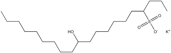 11-Hydroxyicosane-4-sulfonic acid potassium salt|