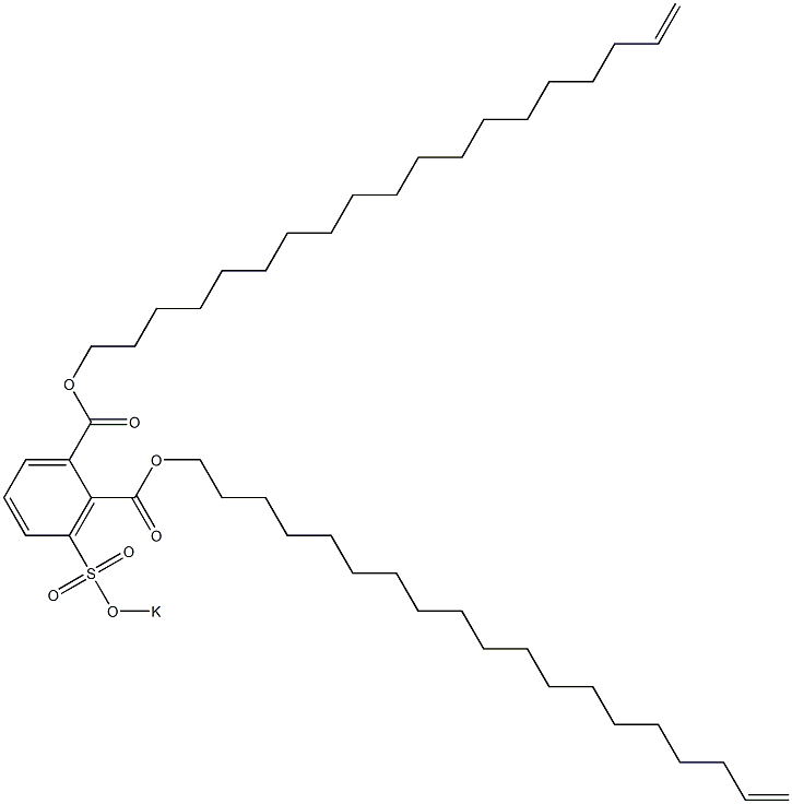 3-(Potassiosulfo)phthalic acid di(18-nonadecenyl) ester