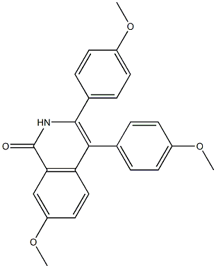 3,4-Bis(4-methoxyphenyl)-7-methoxy-1,2-dihydroisoquinoline-1-one|