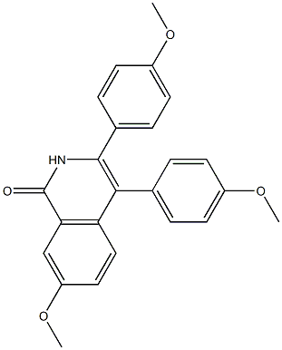  3,4-Bis(4-methoxyphenyl)-7-methoxy-1,2-dihydroisoquinoline-1-one