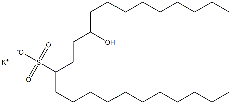 15-ヒドロキシテトラコサン-12-スルホン酸カリウム 化学構造式