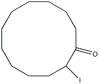 2-ヨード-1-シクロドデカノン 化学構造式