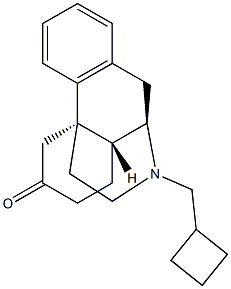 17-(Cyclobutylmethyl)morphinan-6-one 结构式