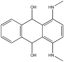 9,10-Dihydro-1,4-bis(methylamino)-9,10-anthracenediol Struktur