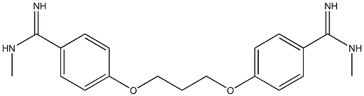 4,4'-(Propane-1,3-diylbisoxy)bis(N1-methylbenzamidine) 结构式