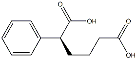 [S,(+)]-2-Phenyladipic acid Structure