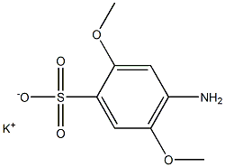 4-アミノ-2,5-ジメトキシベンゼンスルホン酸カリウム 化学構造式