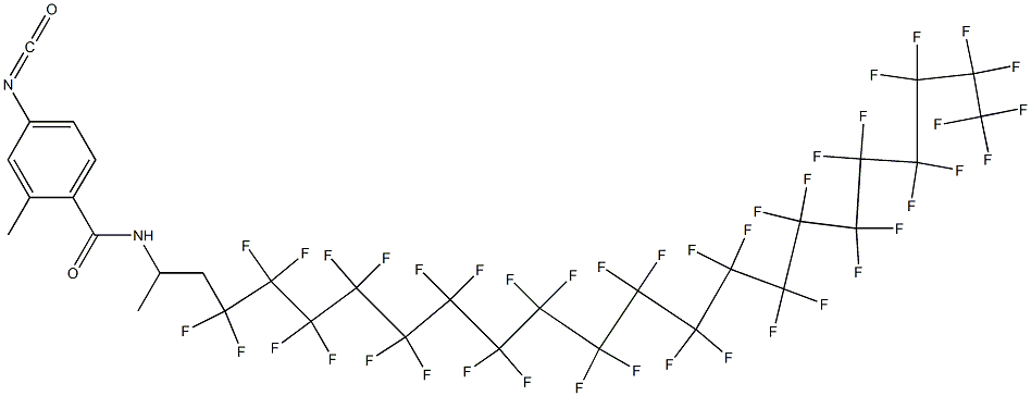 4-Isocyanato-2-methyl-N-[2-(hentetracontafluoroicosyl)-1-methylethyl]benzamide