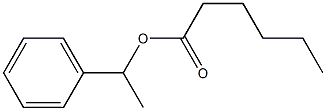 Hexanoic acid 1-phenylethyl ester,,结构式