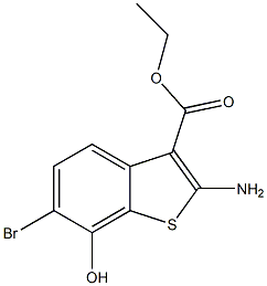 2-Amino-6-bromo-7-hydroxy-1-benzothiophene-3-carboxylic acid ethyl ester