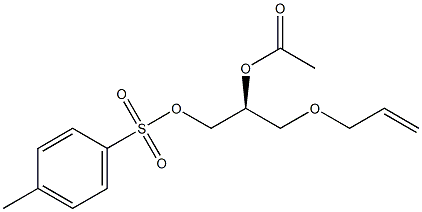 (S)-3-(2-Propenyloxy)propane-1,2-diol 2-acetate 1-(4-methylbenzenesulfonate) 结构式