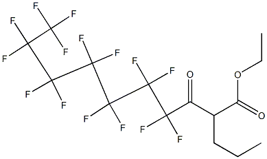 2-Propyl-3-oxo-4,4,5,5,6,6,7,7,8,8,9,9,10,10,10-pentadecafluorodecanoic acid ethyl ester|