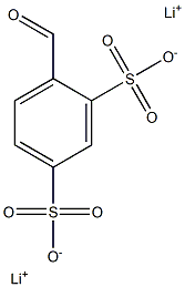 4-ホルミル-1,3-ベンゼンジスルホン酸ジリチウム 化学構造式