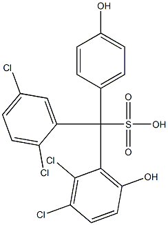 (2,5-Dichlorophenyl)(2,3-dichloro-6-hydroxyphenyl)(4-hydroxyphenyl)methanesulfonic acid