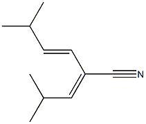 (3E)-5-Methyl-2-(2-methylpropan-1-ylidene)-3-hexenenitrile 结构式