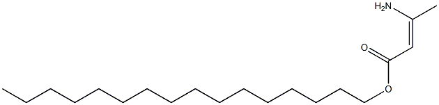 (Z)-3-Amino-2-butenoic acid hexadecyl ester Structure