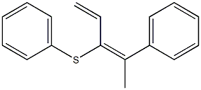 2-Phenyl-3-(phenylthio)-2,4-pentadiene Structure