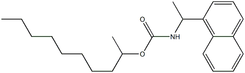 N-[1-(1-ナフチル)エチル]カルバミド酸(1-メチルノニル) 化学構造式