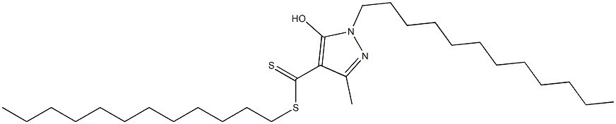 1-Dodecyl-3-methyl-5-hydroxy-1H-pyrazole-4-dithiocarboxylic acid dodecyl ester