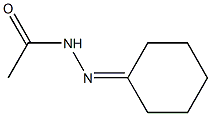 Acetic acid N'-cyclohexylidene hydrazide Structure