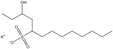 3-ヒドロキシトリデカン-5-スルホン酸カリウム 化学構造式