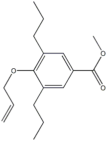 4-(Allyloxy)-3,5-dipropylbenzoic acid methyl ester Structure