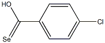 4-クロロベンゼンカルボセレノ酸 化学構造式