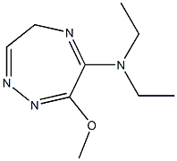 6-Diethylamino-7-methoxy-4H-1,2,5-triazepine Struktur