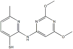 2-[(2,4-Dimethoxy-6-pyrimidinyl)amino]-6-methyl-3-pyridinethiol