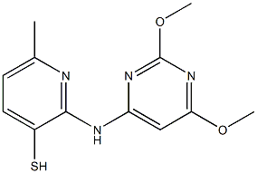  2-[(2,4-Dimethoxy-6-pyrimidinyl)amino]-6-methyl-3-pyridinethiol