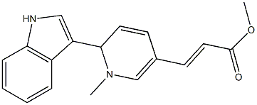 3-[[2-(1H-Indol-3-yl)-1,2-dihydro-1-methylpyridin]-5-yl]acrylic acid methyl ester Struktur