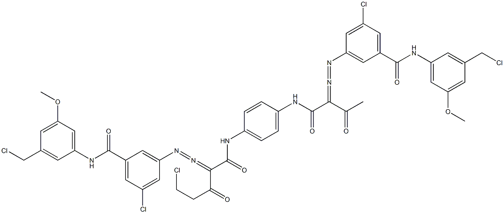 3,3'-[2-(Chloromethyl)-1,4-phenylenebis[iminocarbonyl(acetylmethylene)azo]]bis[N-[3-(chloromethyl)-5-methoxyphenyl]-5-chlorobenzamide]