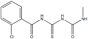 1-(2-Chlorobenzoyl)-5-methylthiobiuret,,结构式