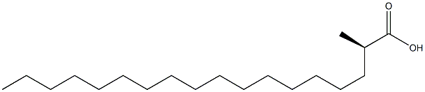 [R,(-)]-2-Methylstearic acid Struktur