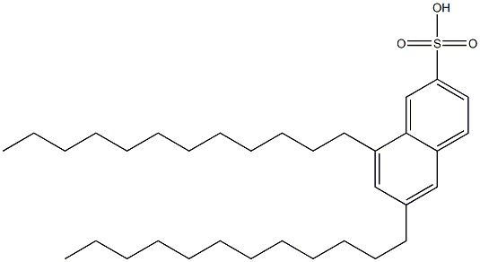 6,8-Didodecyl-2-naphthalenesulfonic acid Struktur