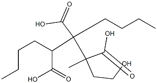 ブタン-1,2,3-トリカルボン酸3-(2-ヒドロキシエチル)1,2-ジブチル 化学構造式