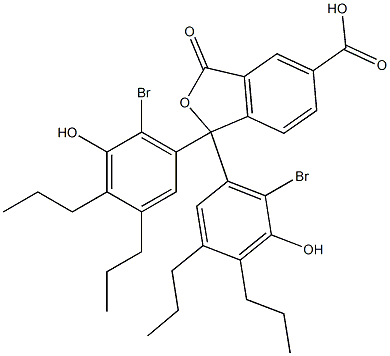 1,1-Bis(6-bromo-5-hydroxy-3,4-dipropylphenyl)-1,3-dihydro-3-oxoisobenzofuran-5-carboxylic acid|