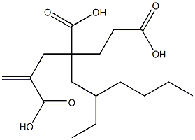 1-Hexene-2,4,6-tricarboxylic acid 4-(2-ethylhexyl) ester Struktur
