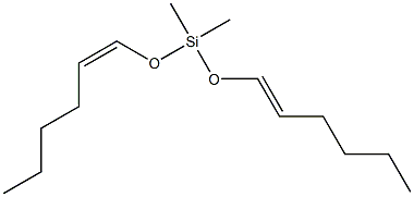 Dimethyl[(Z)-1-hexenyloxy][(E)-1-hexenyloxy]silane,,结构式
