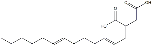 (2,7-Tridecadienyl)succinic acid Structure
