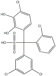 (2-Chlorophenyl)(3,5-dichlorophenyl)(4-chloro-2,3-dihydroxyphenyl)methanesulfonic acid|