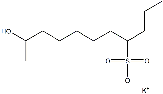 10-ヒドロキシウンデカン-4-スルホン酸カリウム 化学構造式