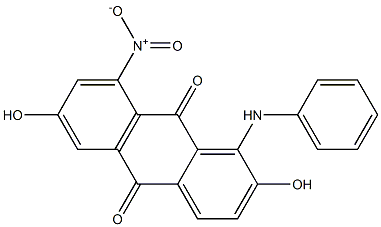 1-Anilino-2,6-dihydroxy-8-nitroanthraquinone Structure