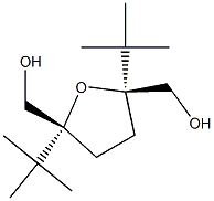 (2S,5R)-2,5-Di(tert-butyl)tetrahydrofuran-2,5-bis(methanol) Struktur