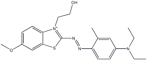 2-[(4-Diethylamino-2-methylphenyl)azo]-3-(2-hydroxyethyl)-6-methoxybenzothiazol-3-ium