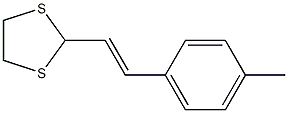 2-[(E)-2-(4-Methylphenyl)ethenyl]-1,3-dithiolane Structure
